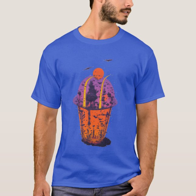 T-shirt Harold cupcake Space and the City friends (Devant)