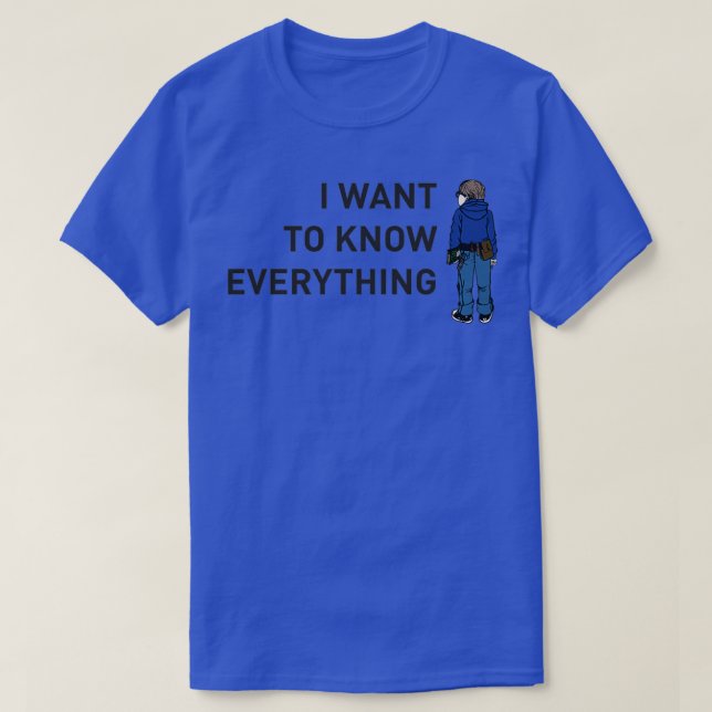 T-shirt Harriet l'espion Je veux tout savoir (Design devant)