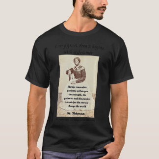 T-shirt Harriet R Tubman American Black Woman History Acti
