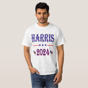 T-shirt Harris 2024 Pres Democrat Donkeys USA Unisex Value