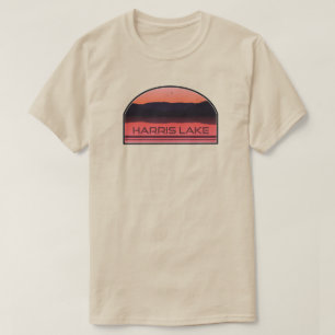 T-shirt Harris Lake North Carolina Red Sunrise