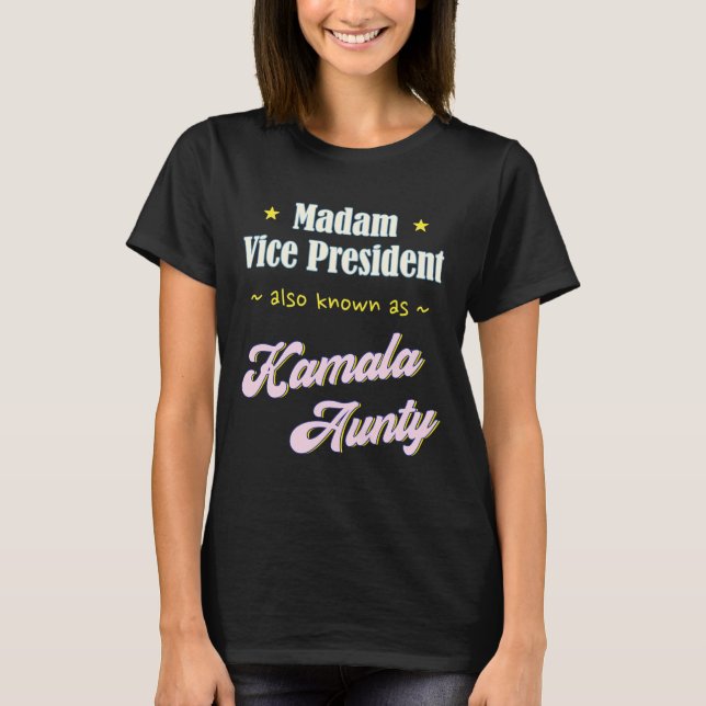 T-shirt Harris Madame la Vice-présidente Aunty (Devant)