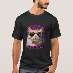 T-shirt Harris Waltz 2024 Support Chat sans enfant Lady T 