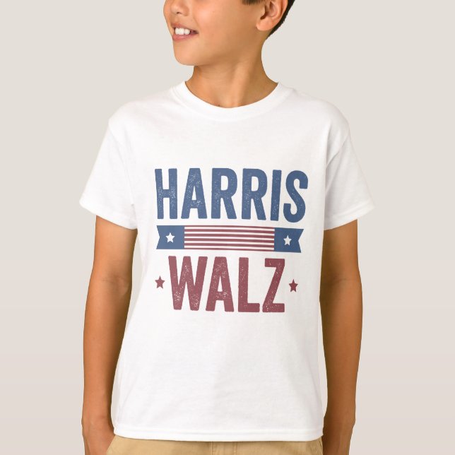 T-shirt Harris Walz 2024 Election Kamala Tim Waltz America (Devant)