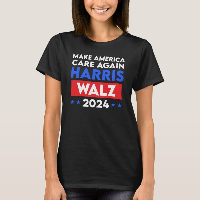 T-shirt Harris Walz 2024 Rendre l'Amérique à nouveau conce (Devant)
