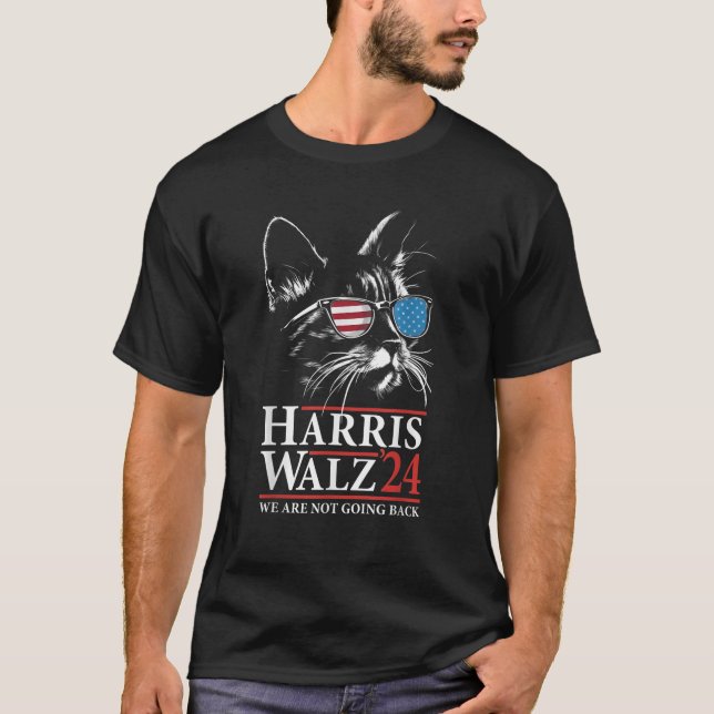 T-shirt Harris Walz Élection 2024 Nous Ne Retournons Pas D (Devant)