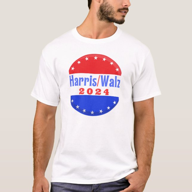 T-shirt Harris Walz Élection du Parti Démocrate 2024 (Devant)