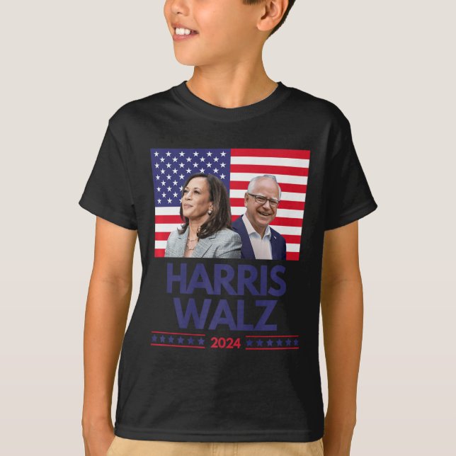 T-shirt Harris Walz Election Kamala Harris Tim Waltz Ameri (Devant)