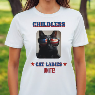 T-shirt Harris Walz Enfless Chat Ladies Unite Cat Photo