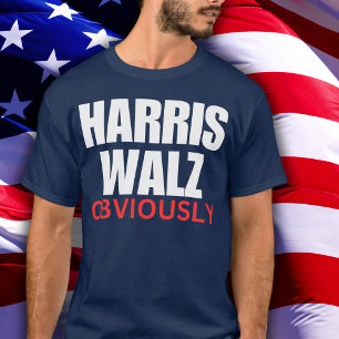 T-shirt Harris Walz ÉVIDEMMENT Harris Walz 2024 Évidemme
