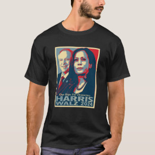 T-shirt Harris Walz Hope Democracy Obama Era Poster