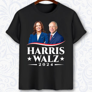 T-shirt Harris Walz photo de l'élection de 2024
