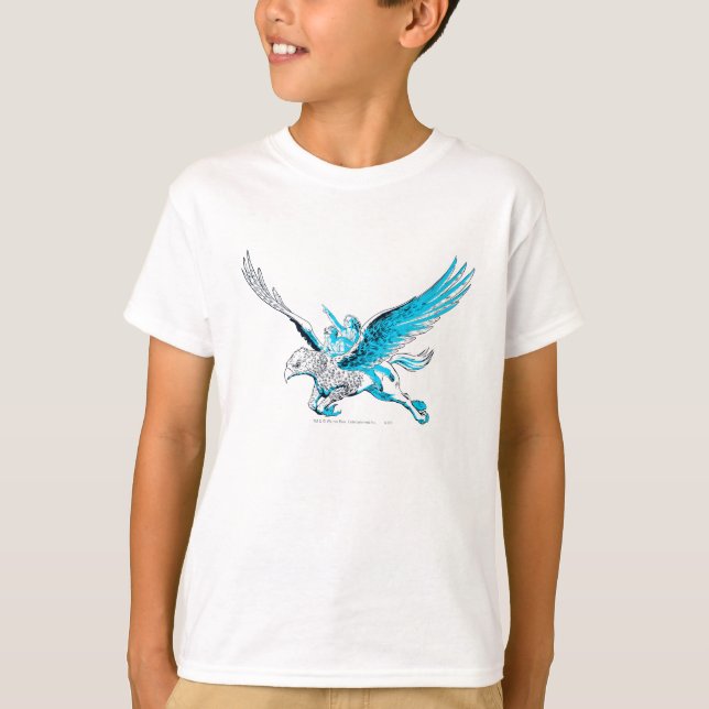 T-shirt Harry et Hermione sur un hippogrif (Devant)