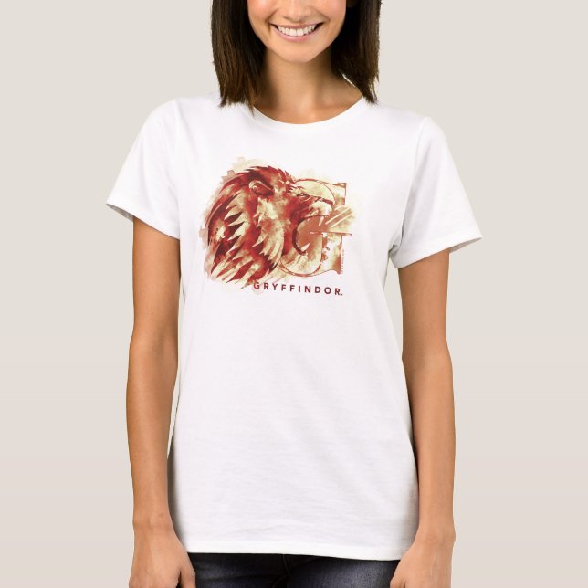 T-shirt Harry Potter | Aquarelle Lion GRYFFINDOR™ (Devant)