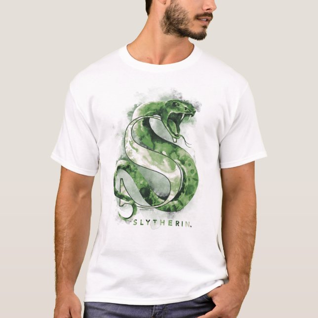 T-shirt Harry Potter | Aquarelle SLYTHERIN™ (Devant)