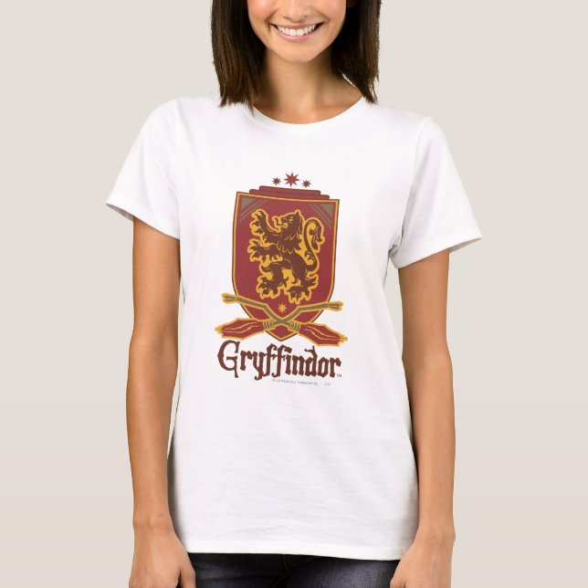T-shirt Harry Potter | Badge Gryffindor QUIDDITCH™ (Devant)