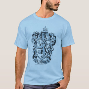 T-shirt Harry Potter Blason de Gryffindor Bleu