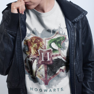 T-shirt Harry Potter   Blason HOGWARTS™ Aquarelle