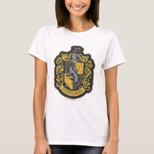T-shirt Harry Potter Broche de blason de Poufsouffle