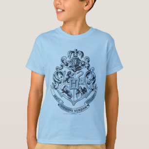 T-shirt Harry Potter Cimier de Poudlard - Bleu