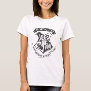 T-shirt Harry Potter   Cimier de Poudlard rétro