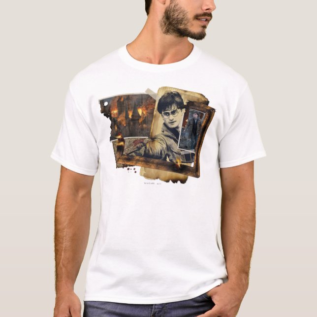 T-shirt Harry Potter Collage 7 (Devant)