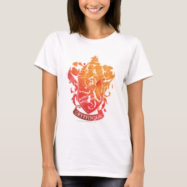 T-shirt Harry Potter| Crête de Gryffindor - Rincée (Devant)