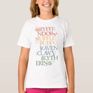 T-shirt HARRY POTTER™ Délicat Sketch HOGWARTS™ Maisons