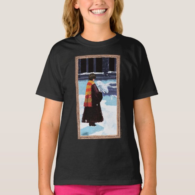 T-shirt HARRY POTTER™ et Hedwig dans la cour de HOGWARTS™ (Devant)