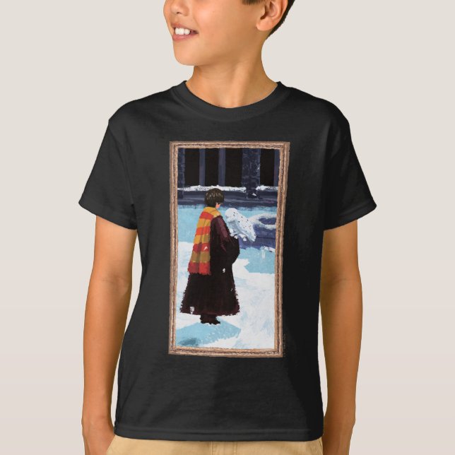 T-shirt HARRY POTTER™ et Hedwig dans la cour de HOGWARTS™ (Devant)