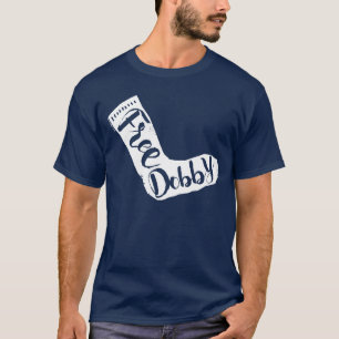 T-shirt Harry Potter "Free Dobby" Sock Typography
