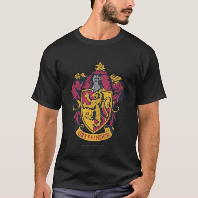 T-shirt Harry Potter | Gryffindor Crest Gold et Rouge (Devant)