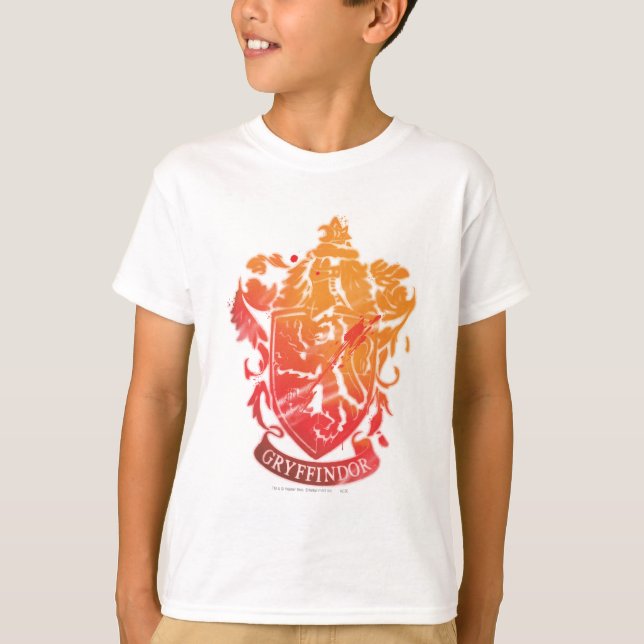 T-shirt Harry Potter | Gryffindor Crest - Splissé (Devant)
