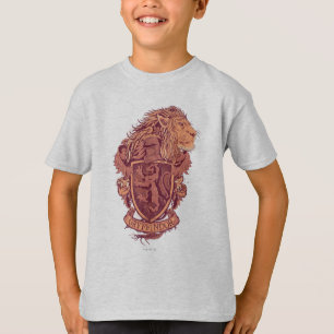 T-shirt Harry Potter   Gryffindor Lion Crest