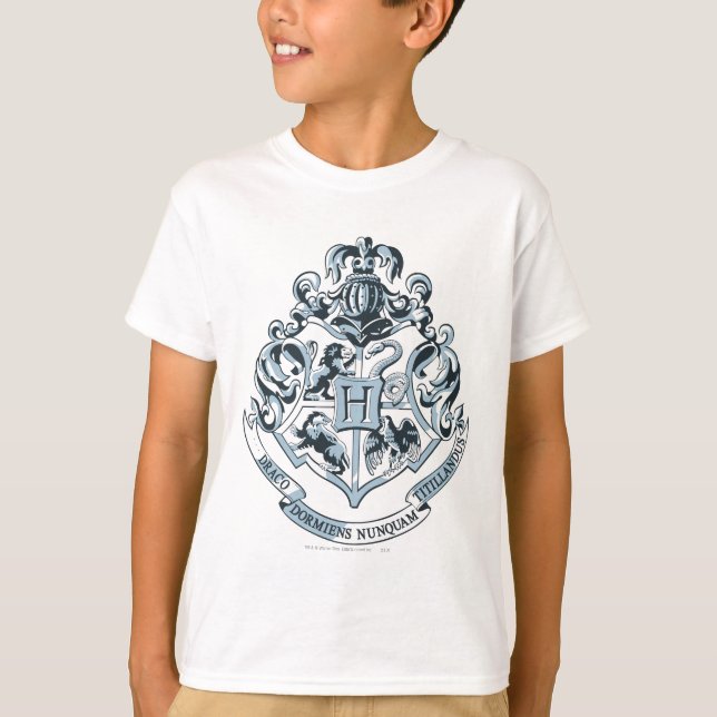 T-shirt Harry Potter| Hogwarts Crest - Blue (Devant)