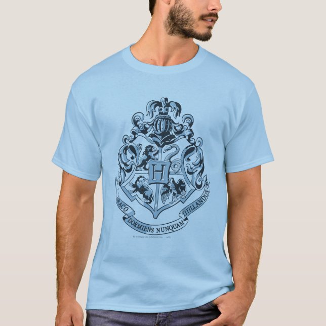 T-shirt Harry Potter| Hogwarts Crest - Blue (Devant)