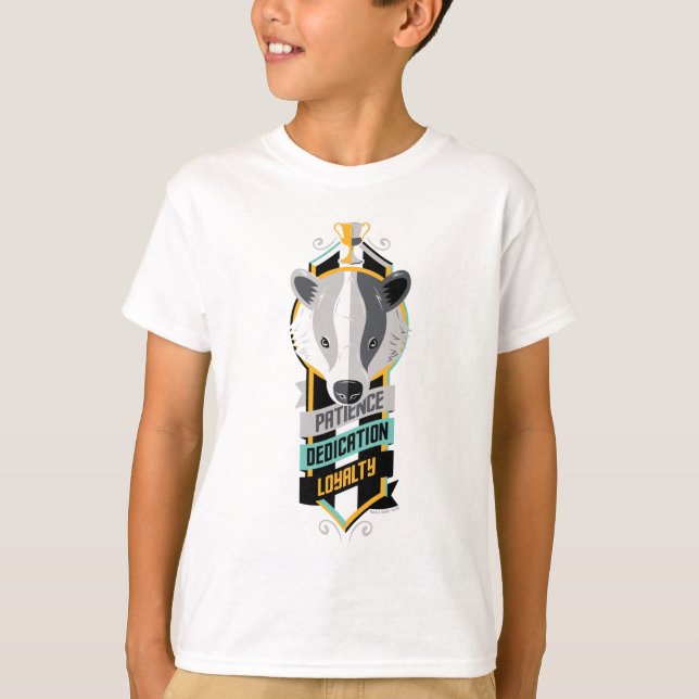 T-shirt Harry Potter| HUFFLEPUFF™ House Traits Sigil (Devant)