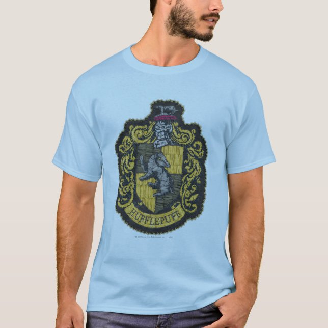 T-shirt Harry Potter | Patch de blason de Poufsouffle (Devant)