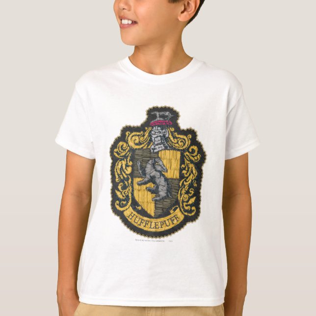 T-shirt Harry Potter | Patch de crête de Hufflepuff (Devant)