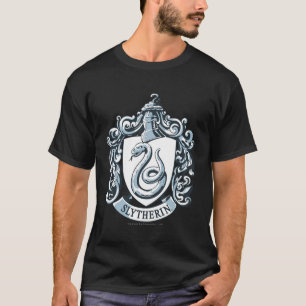 T-shirt Harry Potter   Slytherin Crest - Bleu glacé