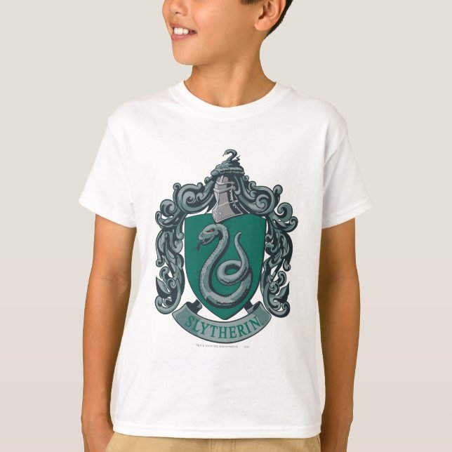 T-shirt Harry Potter| Slythertherine Crest Green (Devant)