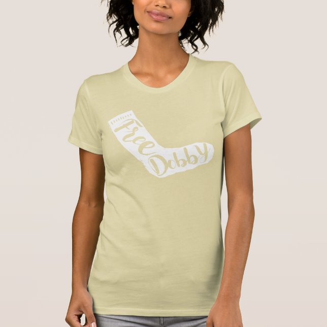 T-shirt Harry Potter| Typographie de choc "Free Dobby" (Devant)