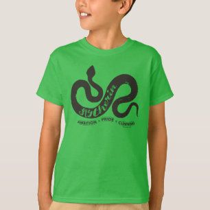 T-shirt Harry Potter Typographie de silhouette SLYTHERIN