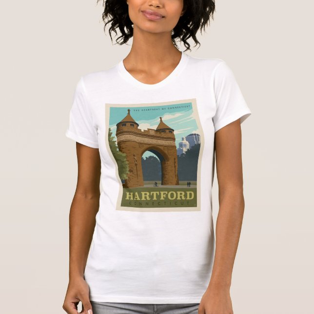 T-shirt Hartford, CT (Devant)