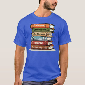 T-shirt Haruki Murakami Livre Stack Livre Lovers Cadeau