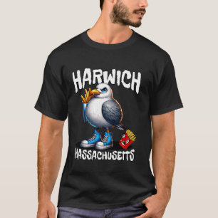T-shirt Harwich Massachusetts Drôle de Mouette Frites Fran