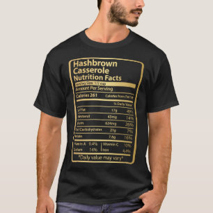 T-shirt Hashbrown Casserole Nutrition Fiches alimentaires 