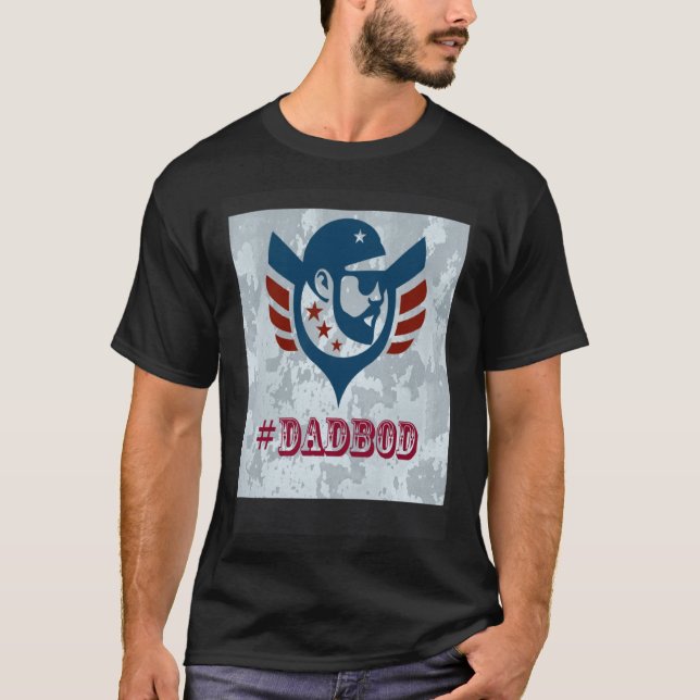 T-shirt Hashtag Dad Bod (Devant)