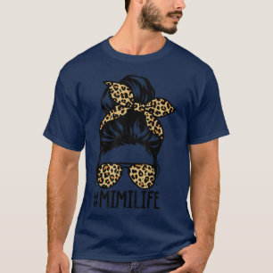 T-shirt Hashtag femmes MimiLife Leopard Bandana Mimi Messy