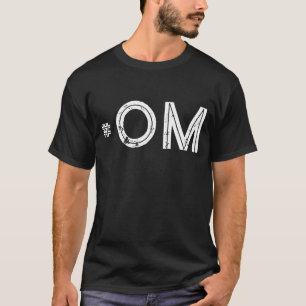 T-shirt Hashtag personnalisé OM Old Man HAM Radio Design